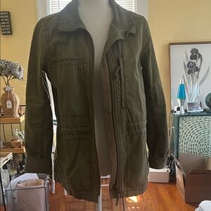 Madewell Olive Utility Shirt Jacket